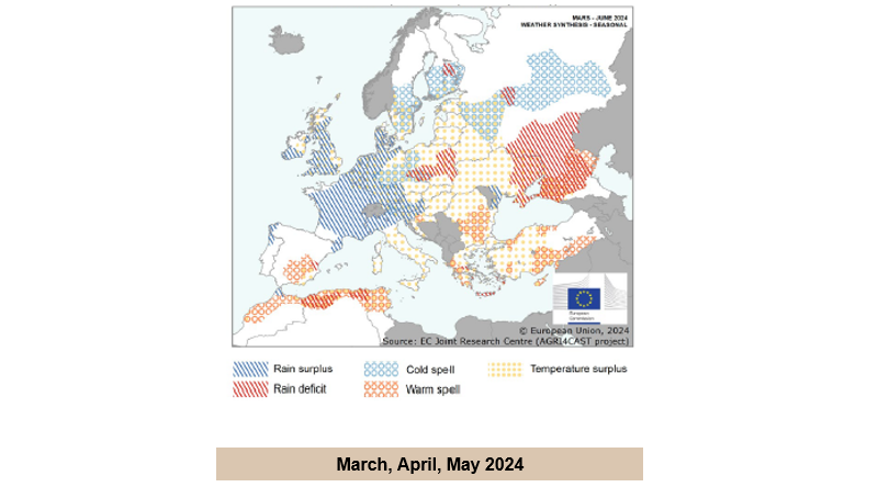 Wetterdaten – Europa (Quelle: EK)